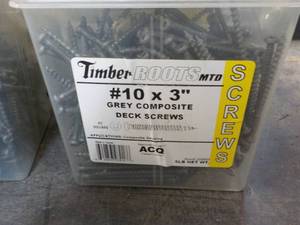 lot 191 image: Timber Roots 5 lbs. #10 x 3 Grey C...