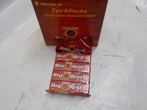 lot 204 image: 10 x 4 packs Big Red Gum...