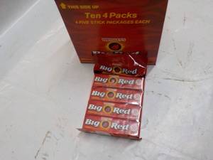 lot 207 image: 10 x 4 packs Big Red Gum...