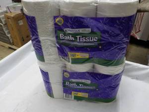 lot 215 image: 24 Jumbo Rolls Pasque 2 Ply Bath Ti...
