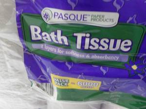 lot 217 image: 24 Jumbo Rolls Pasque 2 Ply Bath Ti...
