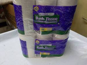 lot 222 image: 24 Jumbo Rolls Pasque 2 Ply Bath Ti...