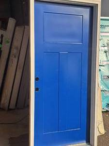lot 428 image: ProVia Legacy 003S Single Entry Door in FrameSaver Frame  Right Hand Swing - Inside Looking Out  20 Minute Fire Rated 36x80