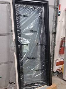 lot 430 image: ProVia Legacy 460 Style Single Entry Door in FrameSaver Frame  Right Hand Inswing - Inside Looking Out  30x74-78 Custom Unit Height
