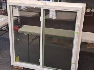 lot 448 image: Lindsay Window & Door SunView Single Slider Window  Half Extruded Screen  Left Hand 47.5x47.5
