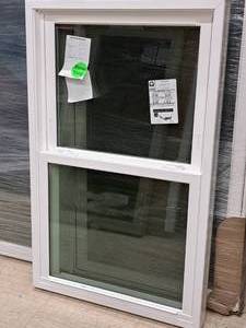 lot 487 image: Lindsay Window & Door 811 Double Hung Vertical Slider Window  Low E 366 Neat Argon 28-34x45-12