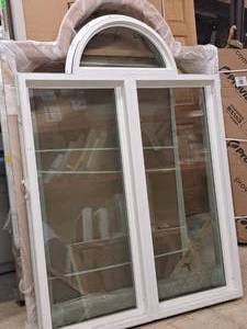 lot 500 image: Window Unit with Separate Frame and Oak Molding 25-18x54-12