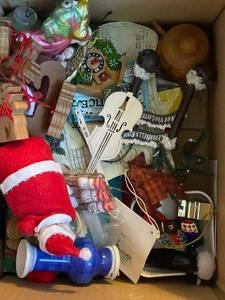 lot 44 image: Assortment of Holiday Decorations and Collectibles