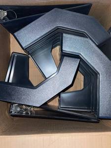 lot 80 image: Set of 3 Desktop Organizers - Black File Holders
