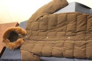 lot 176 image: Anne Klein Womens Real Down Winter Coat with Faux Fur Hood - Size L