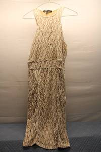 lot 145 image: Bebe Meditation Womens Lace Maxi Dress, Size L