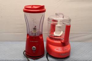 lot 283 image: Hamilton Beach Blender and Cuisinart Mini-Prep Plus Food Processor Set