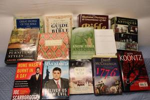 lot 409 image: Lot of 10 Books Bible Studies, Antiques, and History