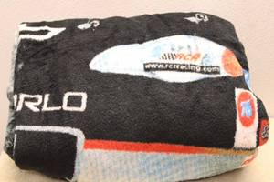 lot 380 image: RCA Racing Fleece Throw Blanket featuring Racing Design