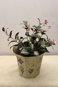 lot 397 image: Collection of 5 Decorative Faux Flower Planters