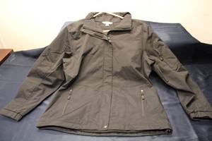 lot 529 image: Port Authority Black Jacket Size M with Hood and Port Pocket