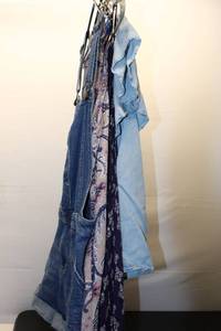 lot 554 image: Assorted Womens Clothing including Denim Overalls and Blouses