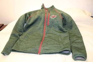 lot 559 image: NHL Minnesota Wild Fleece Lined Jacket Size L