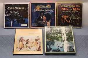 lot 61 image: Collection of Vintage Vinyl Records including Million Dollar Hits and Mood Music for Dining