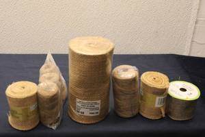 lot 160 image: Variety Set of Burlap and Jute Craft Supplies