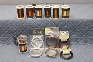 lot 174 image: Lot of 10 Spools of Craft Wire - Aluminum and Copper for Jewelry Making
