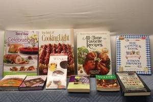 lot 236 image: Collection of 10 Cookbooks and Guides on Cooking and Wine