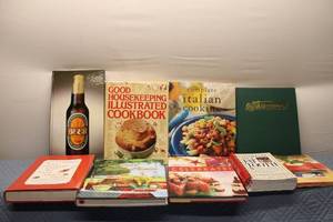 lot 238 image: Collection of 9 Cookbooks and Food Guides