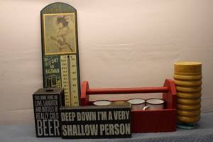 lot 250 image: Vintage Kodak Advertising Thermometer and Decorative Signs Collection