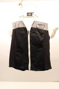 lot A-275 image: Harley-Davidson Genuine Motorclothes Mens Zip-Up Shirt, Size L