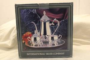 lot 278 image: International Silver Company 4-Piece Coffee and Tea Set
