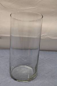 lot 286 image: Clear Glass Cylinder Vase for Home Decor