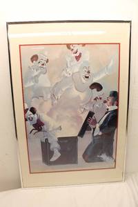 lot 316 image: Framed Vintage Circus Artwork by Robert Q