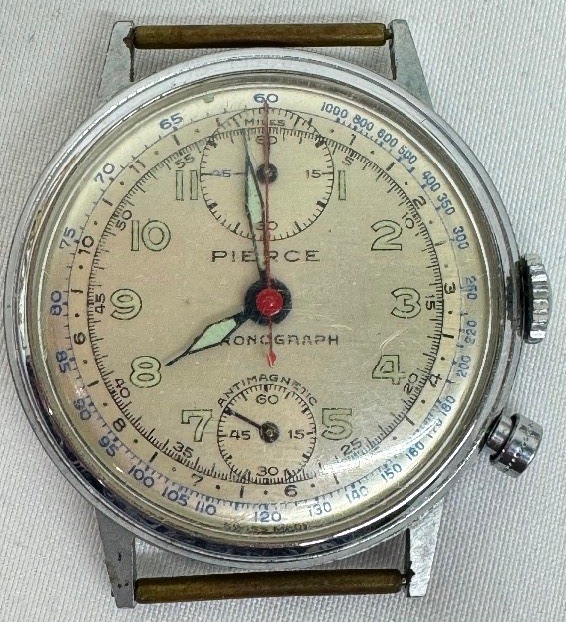 Vintage Pierce Chronograph Watch Good Things in Golden Valley Estate Sale Auction K BID