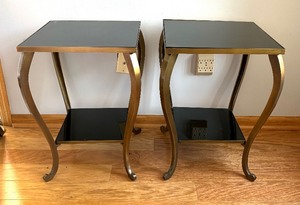 lot 61 image: Pair of Atoz Side Tables  Accent Tables