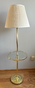 lot 70 image: Vintage Brass Lamp Table