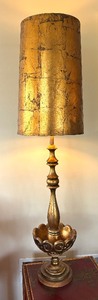 lot 76 image: Very Large Vintage Gilded Table Lamp