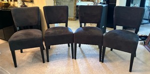 lot 86 image: Set of Four Stylish Contemporary Style Dining Chairs