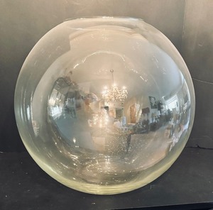 lot 212 image: Giant Round Glass Vase