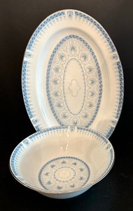 lot 244 image: Chunli Liling China Serving Platter and Bowl