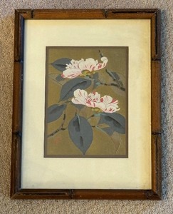 lot 247 image: Vintage Camellia Print by Asada Benji