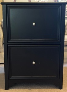 lot 60 image: Stylish Two Drawer Filing Cabinet with Two Drawers