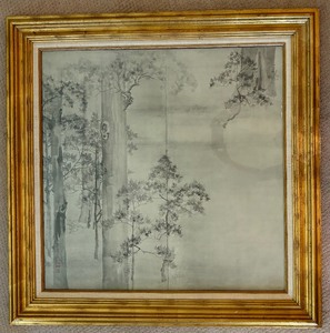 lot 41 image: Cypress Print, Ikeda Koson Print, Japanese Framed Print