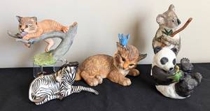 lot 103B image: Assorted Franklin Mint Porcelain Animal Figurines