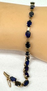 lot 14C image: 10K and Sapphire Bracelet