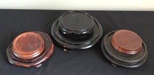 lot 261 image: Six Decorative Wood Stands