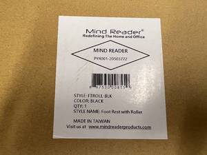 lot 3 image: Mind Reader Foot Rest with Roller