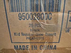 lot 4 image: 20 Kid Shoe Inserts