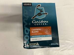 lot 30 image: 24 Caribou Coffee Caribou Blend K-Cups