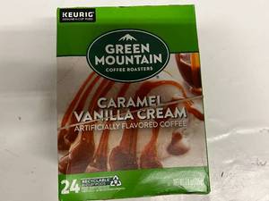 lot 32 image: 24 Green Mountain Caramel Vanilla Cream K-Cups