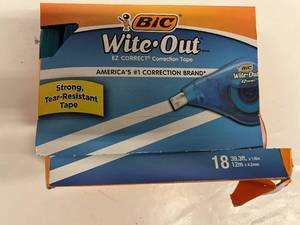 lot 35 image: 18 Bic Wite-Out Correction Tapes